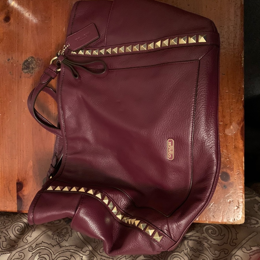Coach Handbag w/Stud Detail